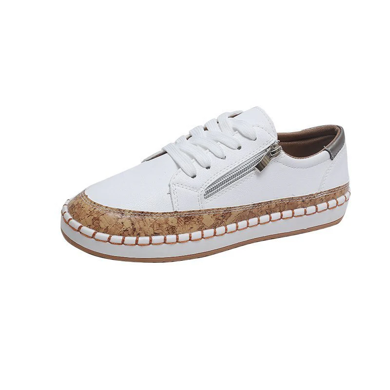 Damen farbenfrohe Sneaker mit Kork-Außensohle und floralem Design Heidi Mode - Image 8