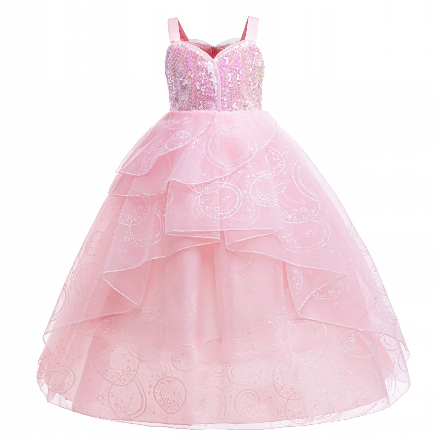 Glinda Cosplay Kleid – Rosa Prinzessinnenballkleid für Mädchen (Hochzeit, Bühne) Heidi-Mode - Image 3