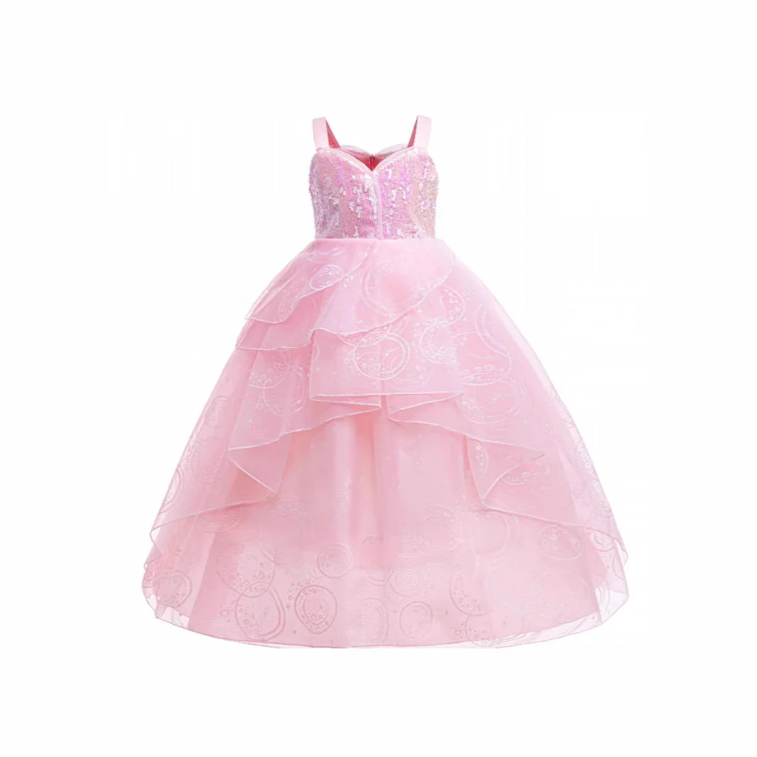 Glinda Cosplay Kleid – Rosa Prinzessinnenballkleid für Mädchen (Hochzeit, Bühne) Heidi-Mode - Image 4