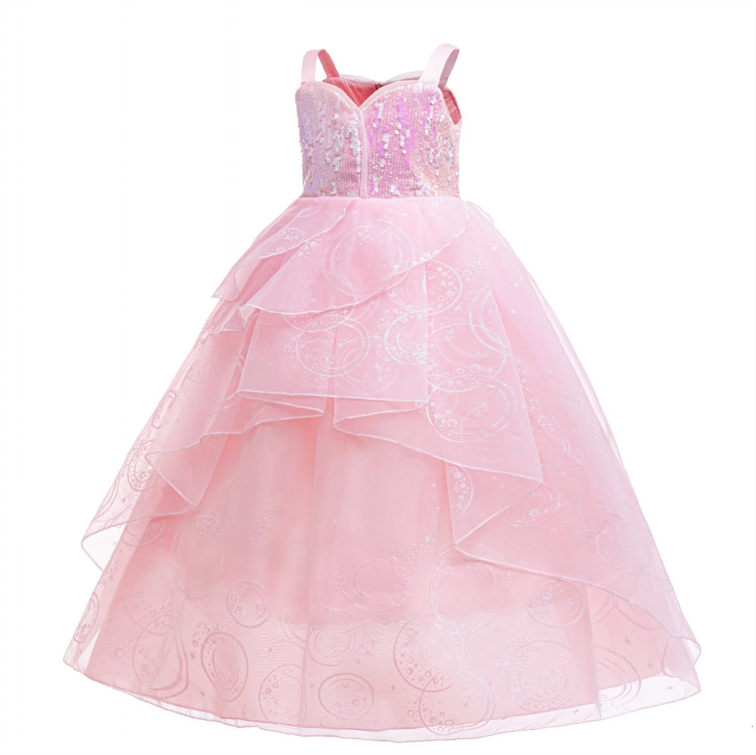 Glinda Cosplay Kleid – Rosa Prinzessinnenballkleid für Mädchen (Hochzeit, Bühne) Heidi-Mode - Image 5