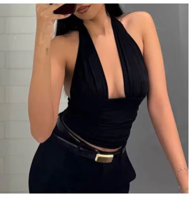 Damen Figurbetontes Top mit Cleverem Wickeldesign Heidi-Mode - Image 7