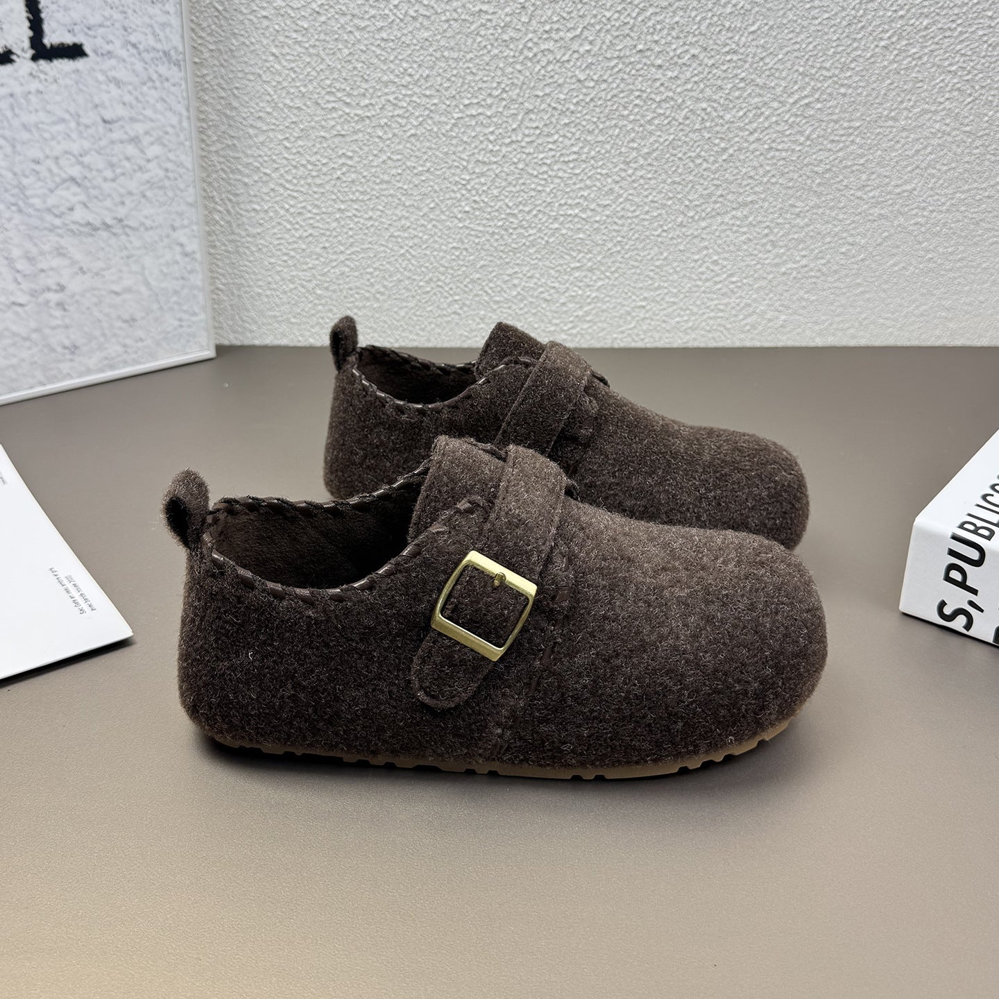 Damen Filzclogs mit dekorativem Schnallenverschluss Heidi Mode - Image 7