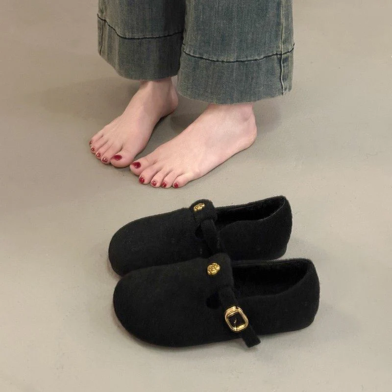 Damen Filzschuhe mit elegantem Schnallenverschluss Heidi Mode - Image 2