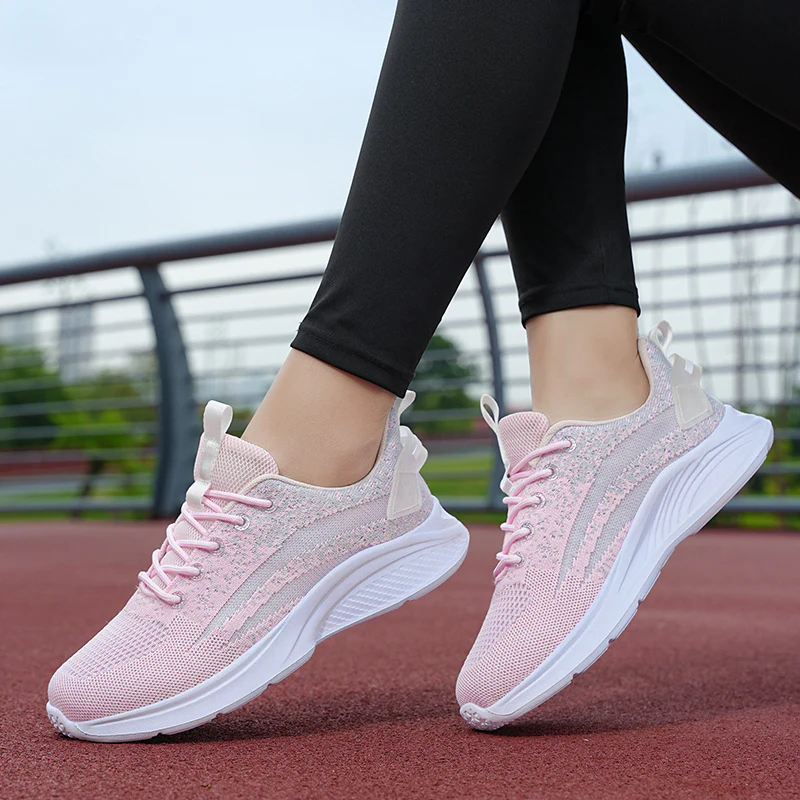 Damen Fitness-Sneaker mit atmungsaktiver Mesh-Oberfläche und stoßdämpfender Sohle Heidi Mode - Image 2