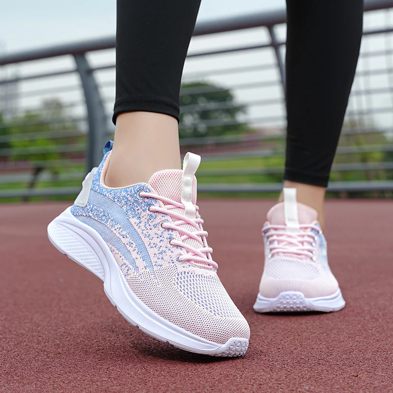 Damen Fitness-Sneaker mit atmungsaktiver Mesh-Oberfläche und stoßdämpfender Sohle Heidi Mode - Image 7