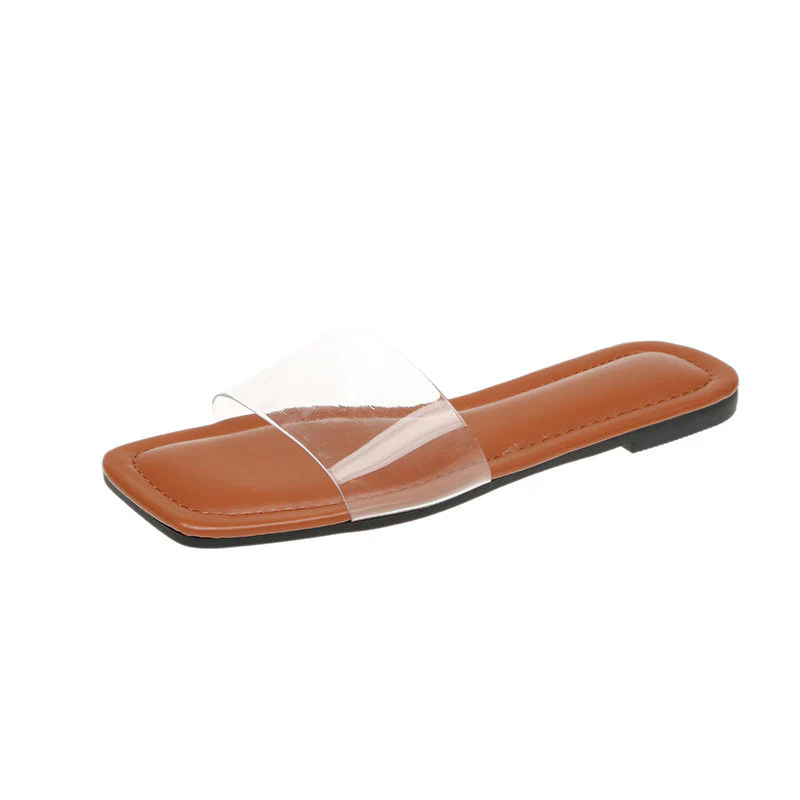 Damen Flache Transparente Pantoletten mit Ergonomischer Fußbett-Technologie Heidi-Mode - Image 5
