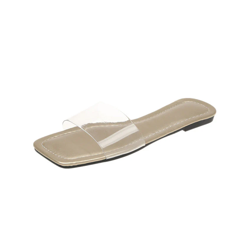 Damen Flache Transparente Pantoletten mit Ergonomischer Fußbett-Technologie Heidi-Mode - Image 7