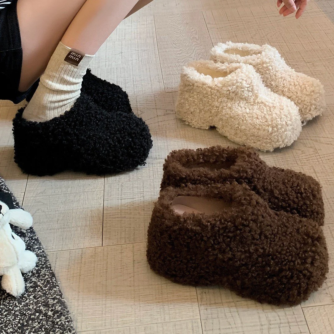 Damen Flauschige Hausschuhe aus hochwertiger Wolle Heidi Mode - Image 2