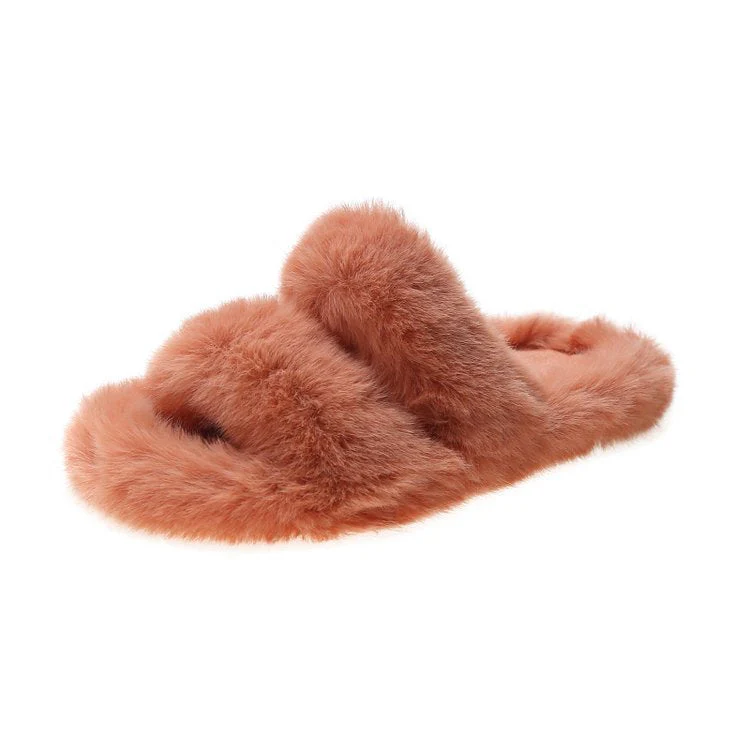 Damen Flauschige Hausschuhe mit Doppeltem Riemen und Weichem Innenfutter Heidi-Mode - Image 11