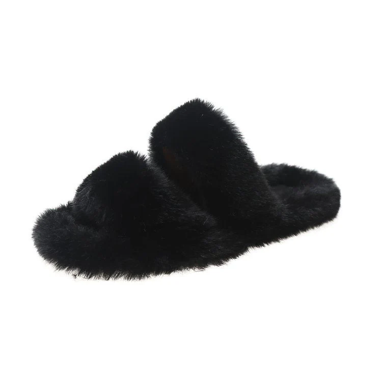 Damen Flauschige Hausschuhe mit Doppeltem Riemen und Weichem Innenfutter Heidi-Mode - Image 7