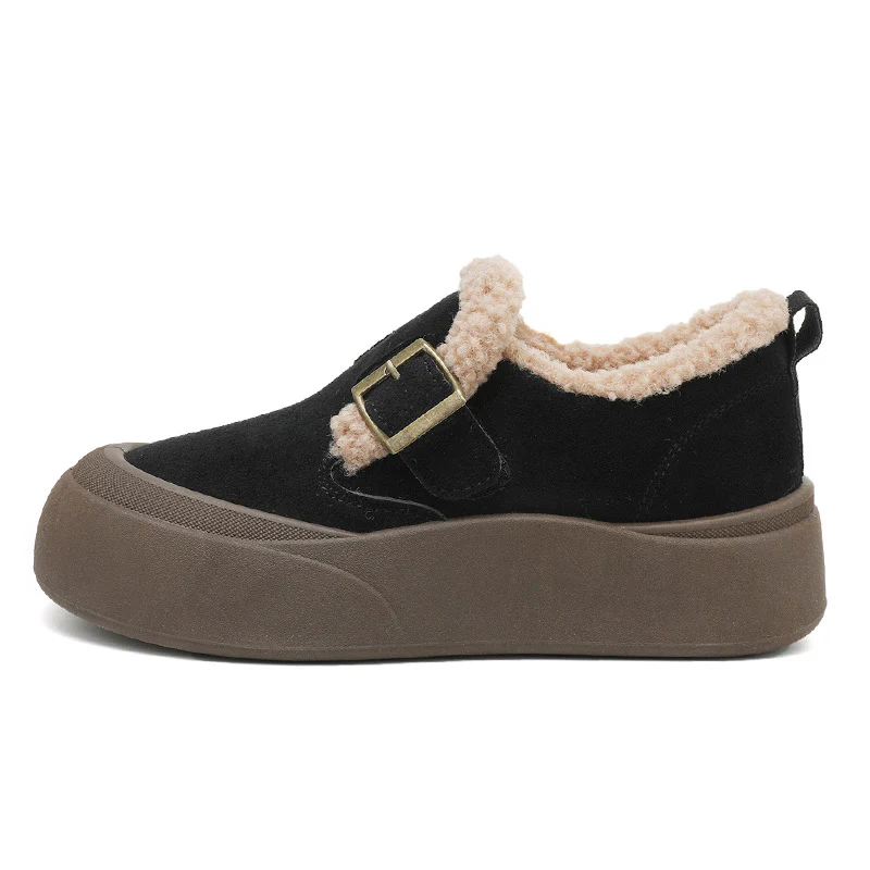 Damen Flauschige Slipper mit praktischer Schnalle Heidi Mode - Image 8