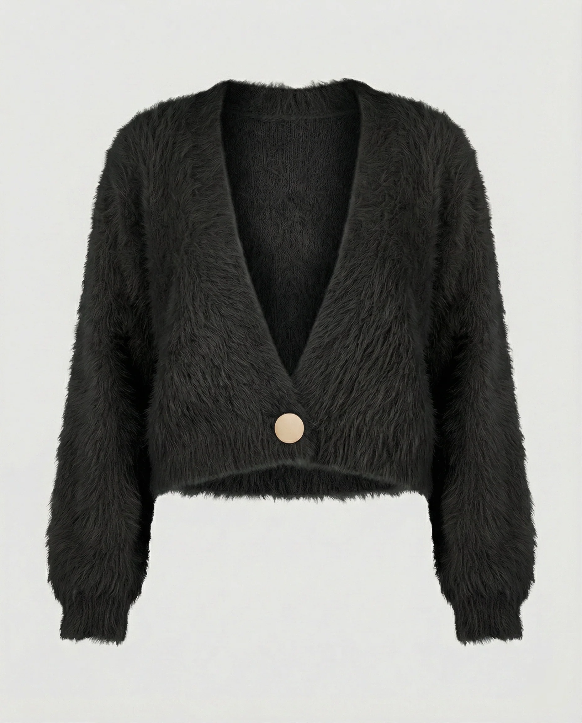 Strickjacke Damen flauschig oversized aus weichem Material - Image 8