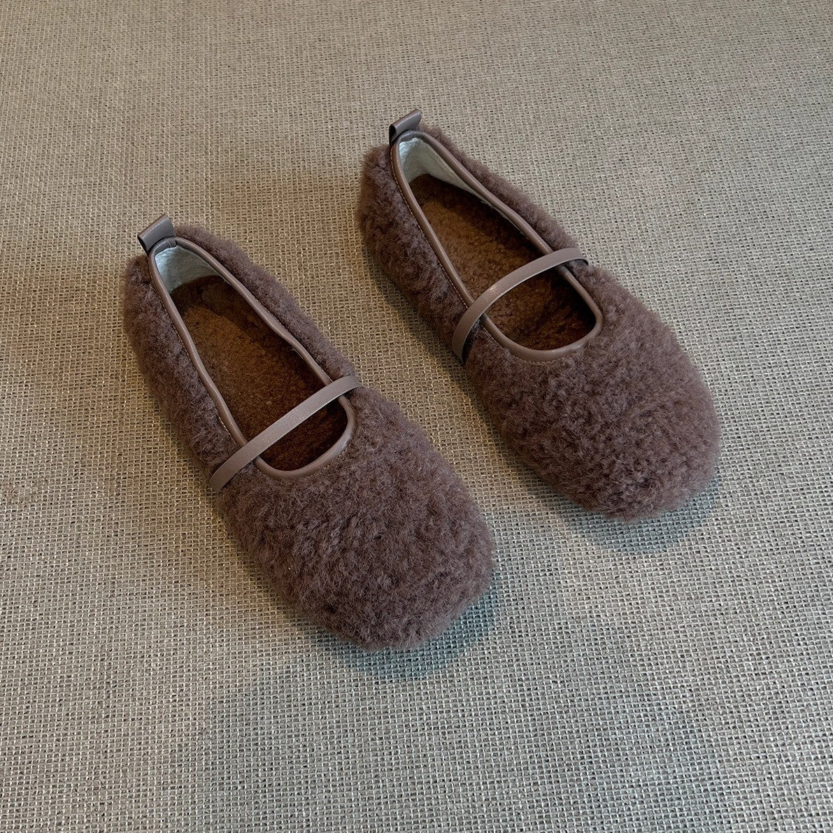 Damen Fleece Ballerinas Heidi Mode - Image 4