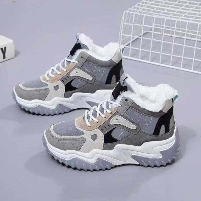 Damen Fleece-Innenstiefel mit trendiger Profilsohle und wasserabweisendem Obermaterial Heidi Mode - Image 4