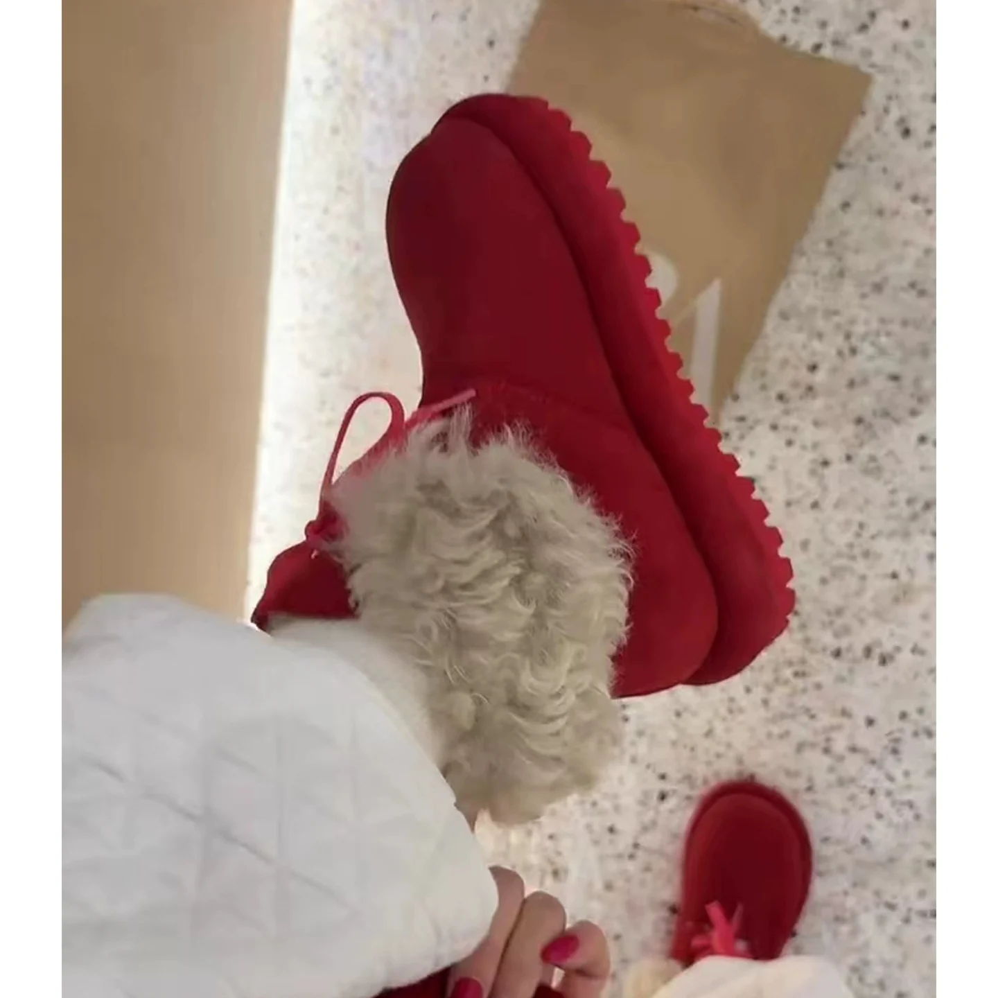 Damen Fleecegefütterte Winterboots mit rutschfester Sohle und modernem Design Heidi Mode - Image 4