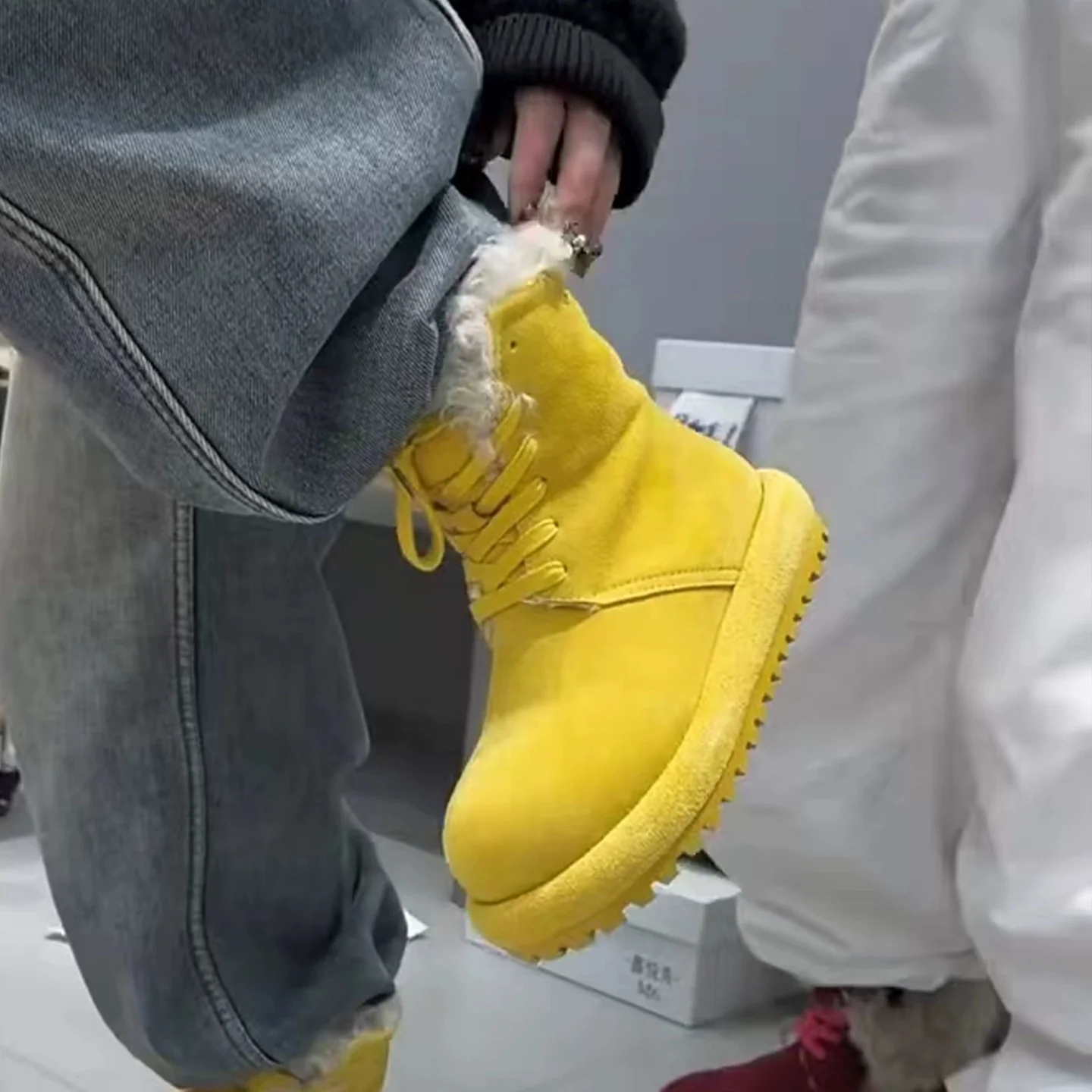 Damen Fleecegefütterte Winterboots mit rutschfester Sohle und modernem Design Heidi Mode - Image 8