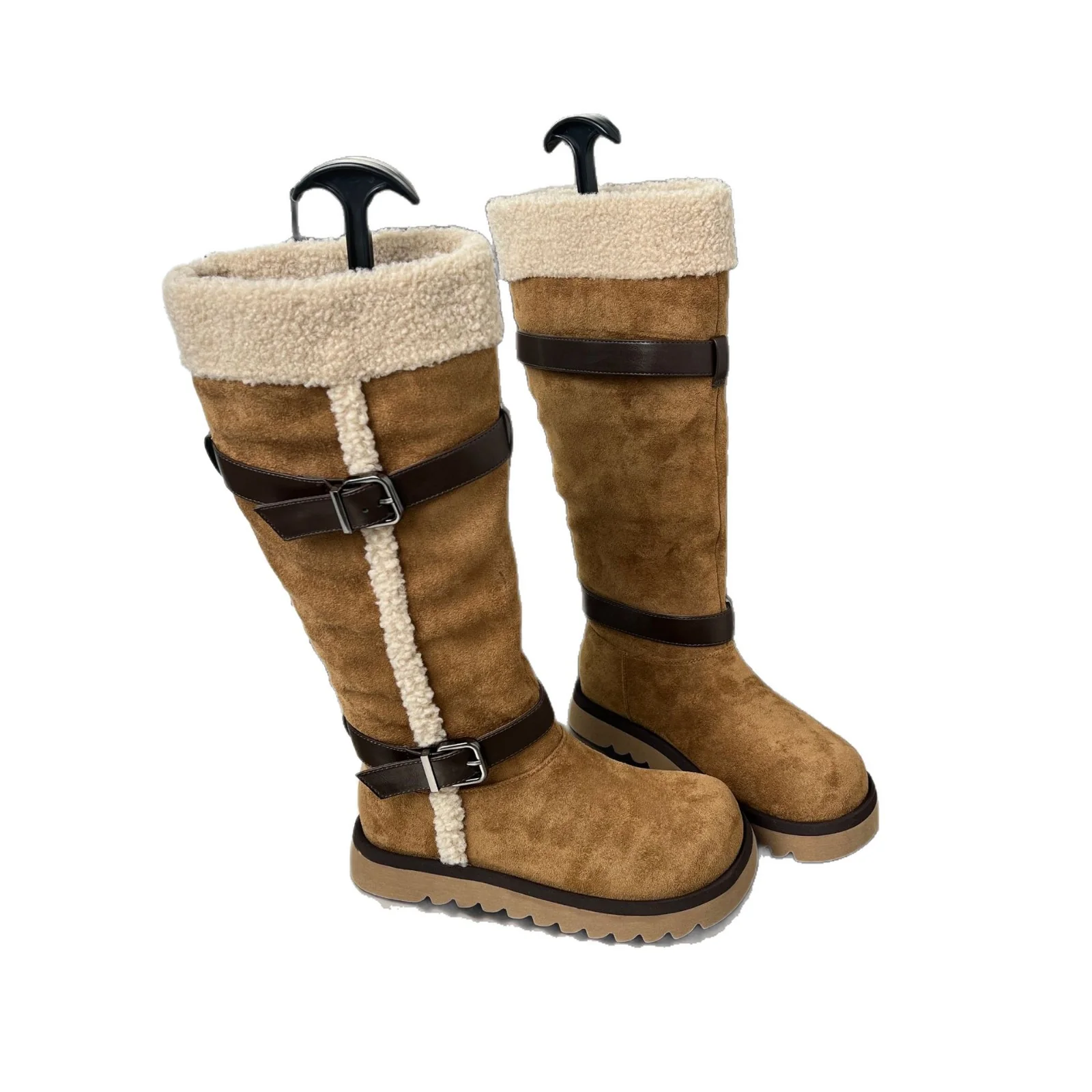 Damen Fleecegefütterte Winterstiefel mit eleganten Riemen und rutschfester Sohle Heidi Mode - Image 5