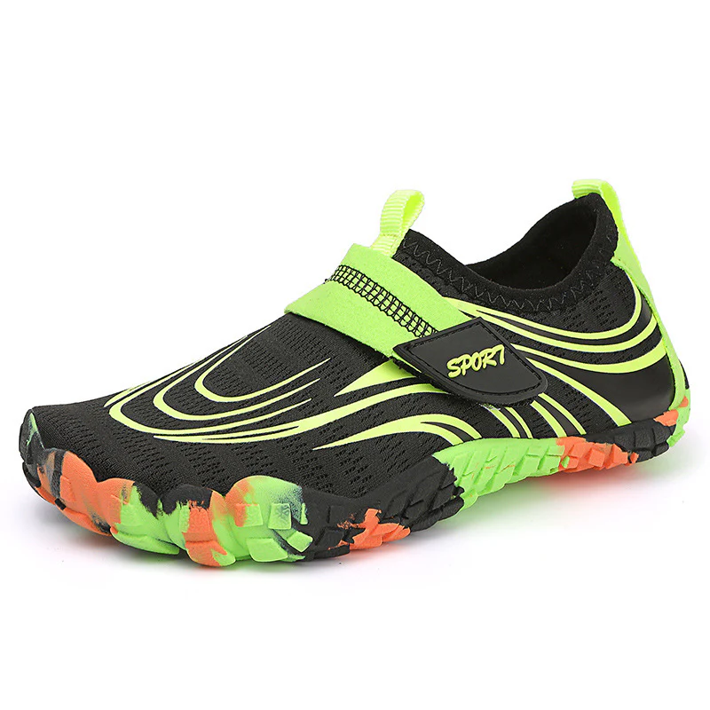Damen Flexible Aquaschuhe mit rutschfester Sohle und praktischem Klettverschluss Heidi Mode - Image 6
