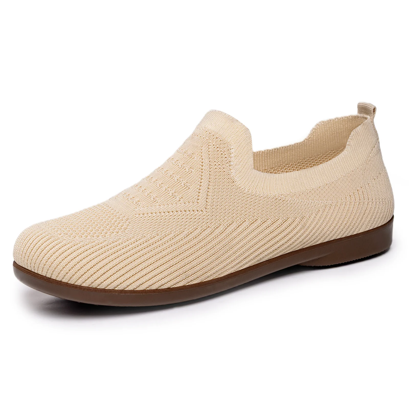 Damen Flexible Slip-On Sneaker mit atmungsaktivem Strickoberteil Heidi Mode - Image 5
