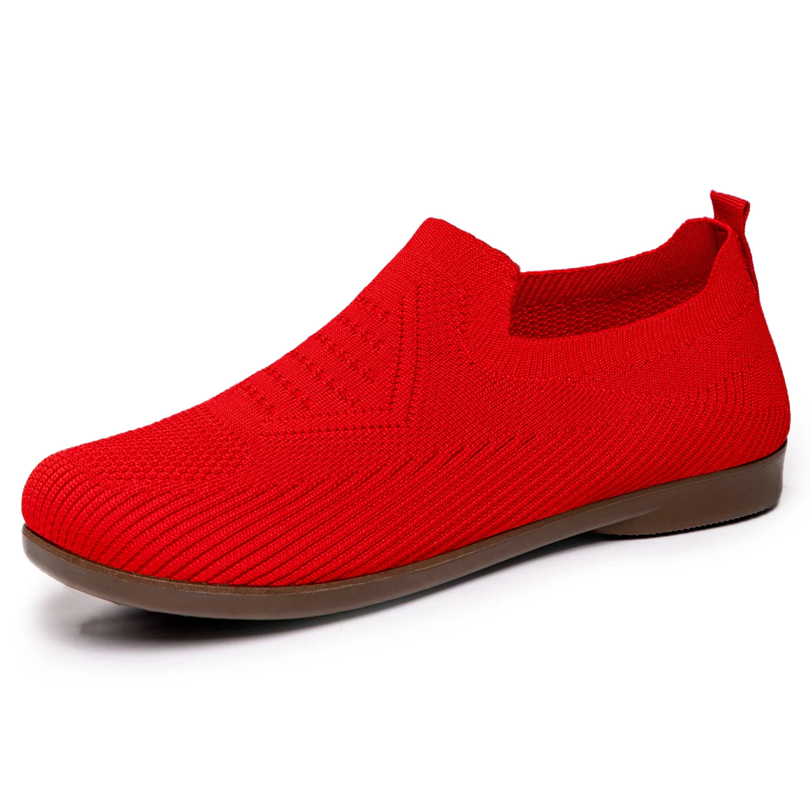 Damen Flexible Slip-On Sneaker mit atmungsaktivem Strickoberteil Heidi Mode - Image 6