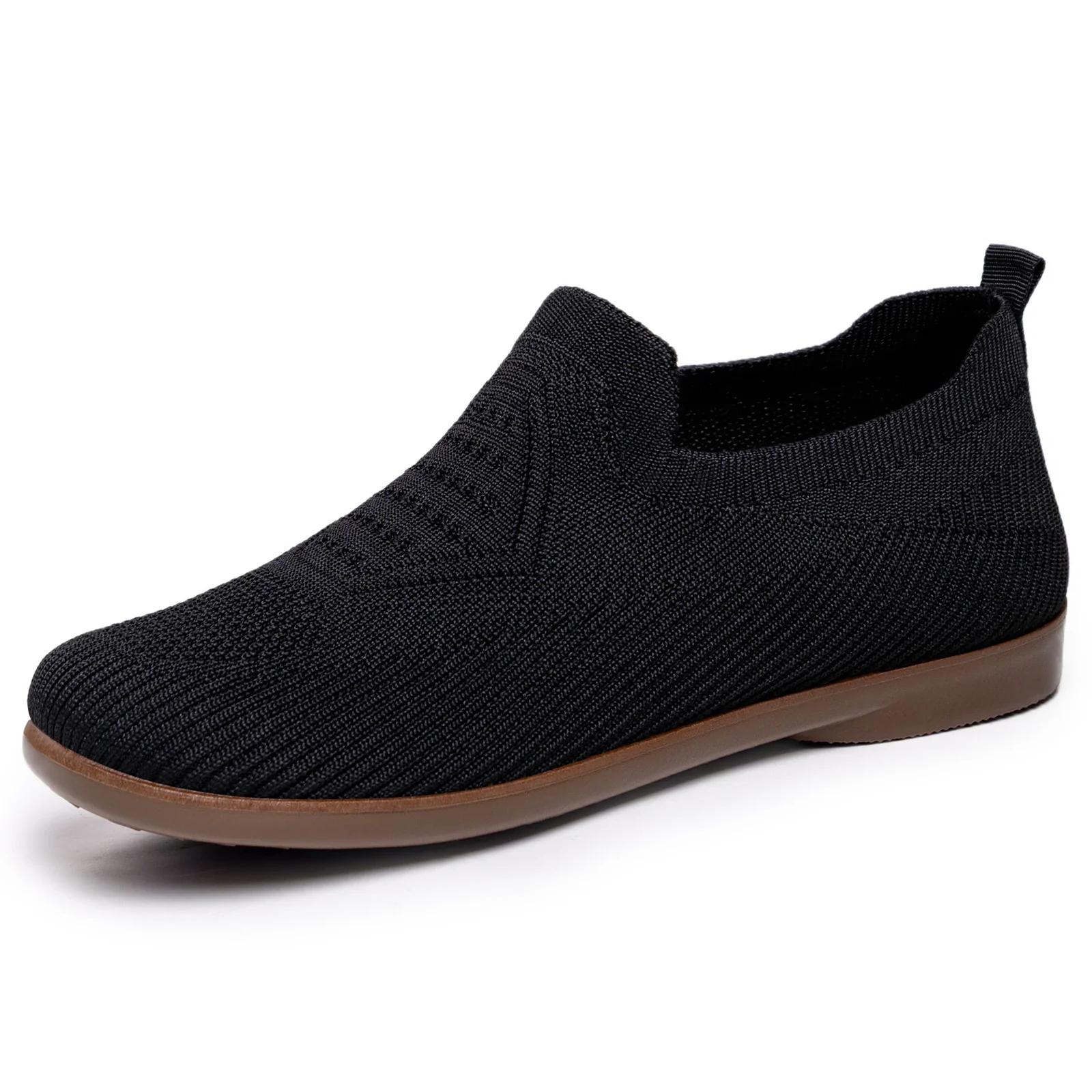 Damen Flexible Slip-On Sneaker mit atmungsaktivem Strickoberteil Heidi Mode - Image 8