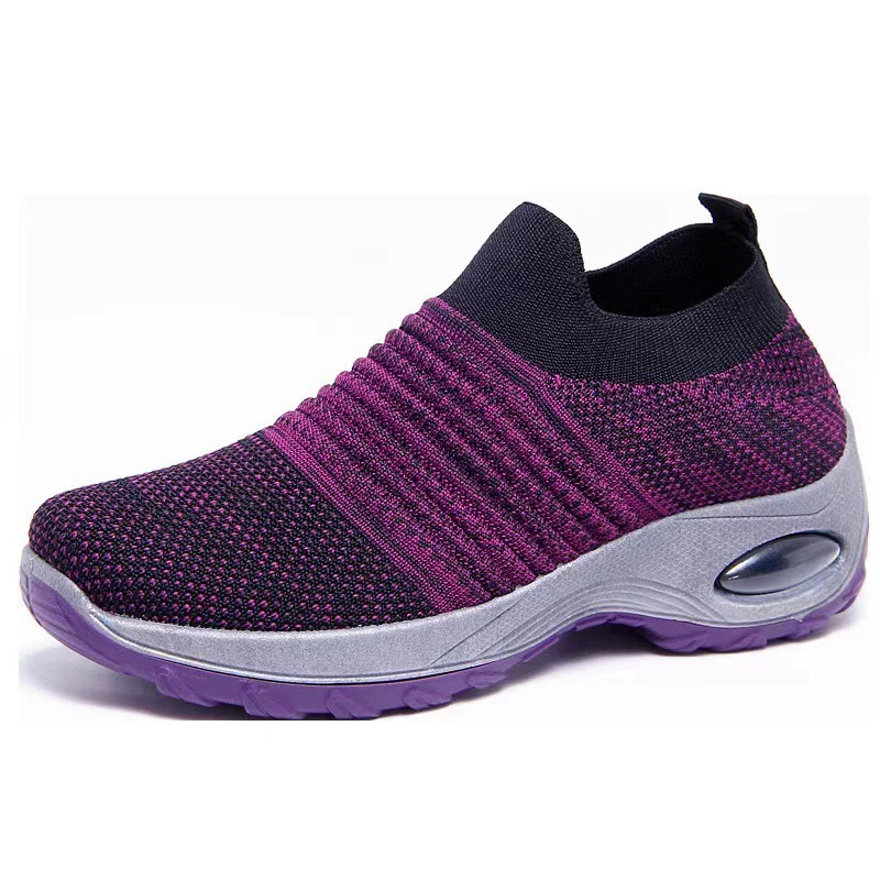 Damen Flexibler Slip-On Sneaker mit atmungsaktiver Strick-Oberfläche und dämpfender Sohle Heidi Mode - Image 5