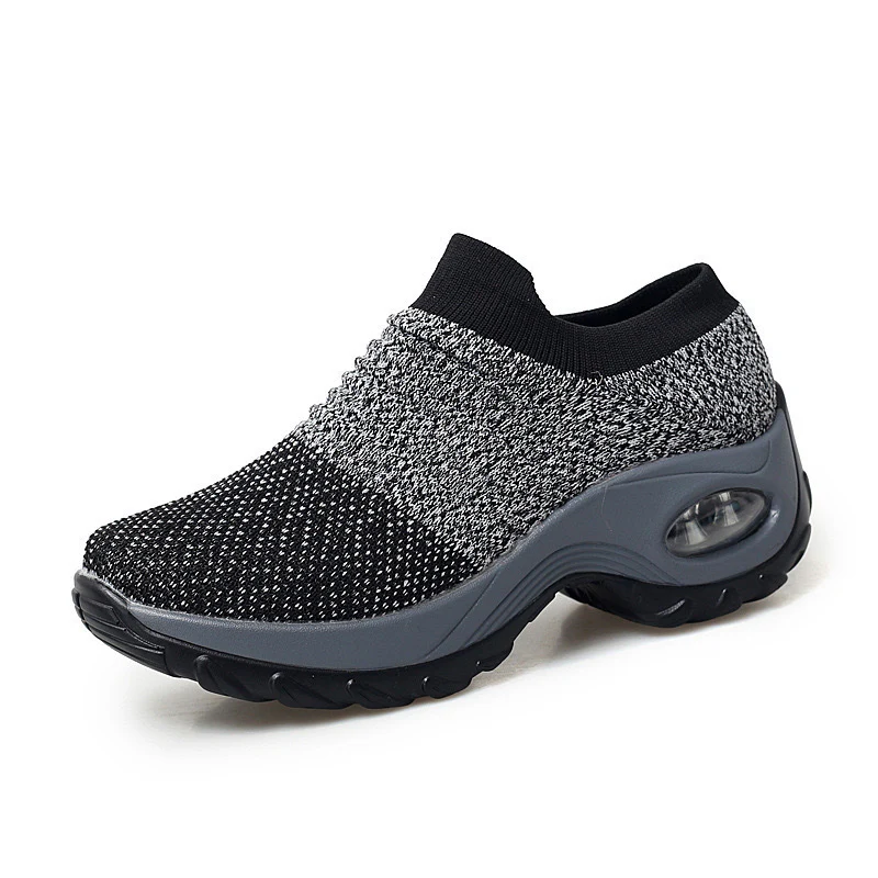 Damen Flexibler Slip-On Sneaker mit atmungsaktiver Strick-Oberfläche und dämpfender Sohle Heidi Mode - Image 7