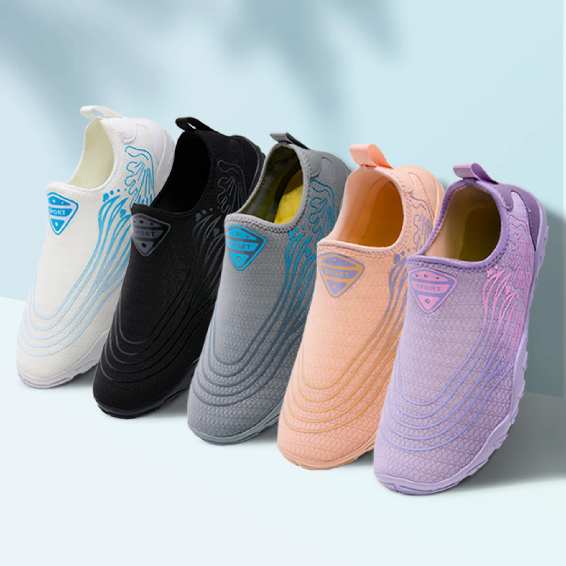 Damen Flexibler Wassersportschuh mit bequemem Slip-On Design Heidi Mode