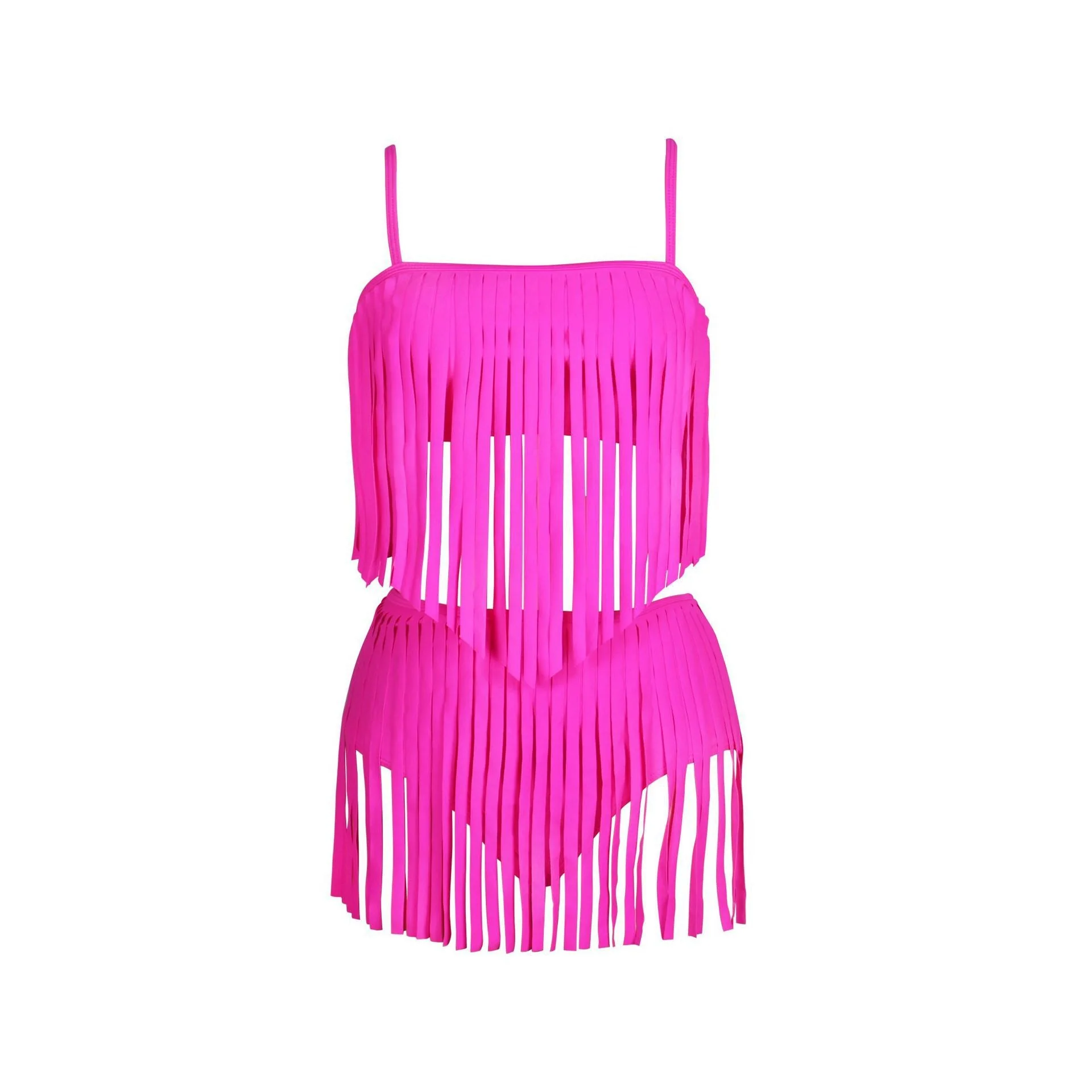 Damen Fransen-Bikini-Set mit Modischem Oberteil und Figurbetontem Unterteil Heidi-Mode - Image 6
