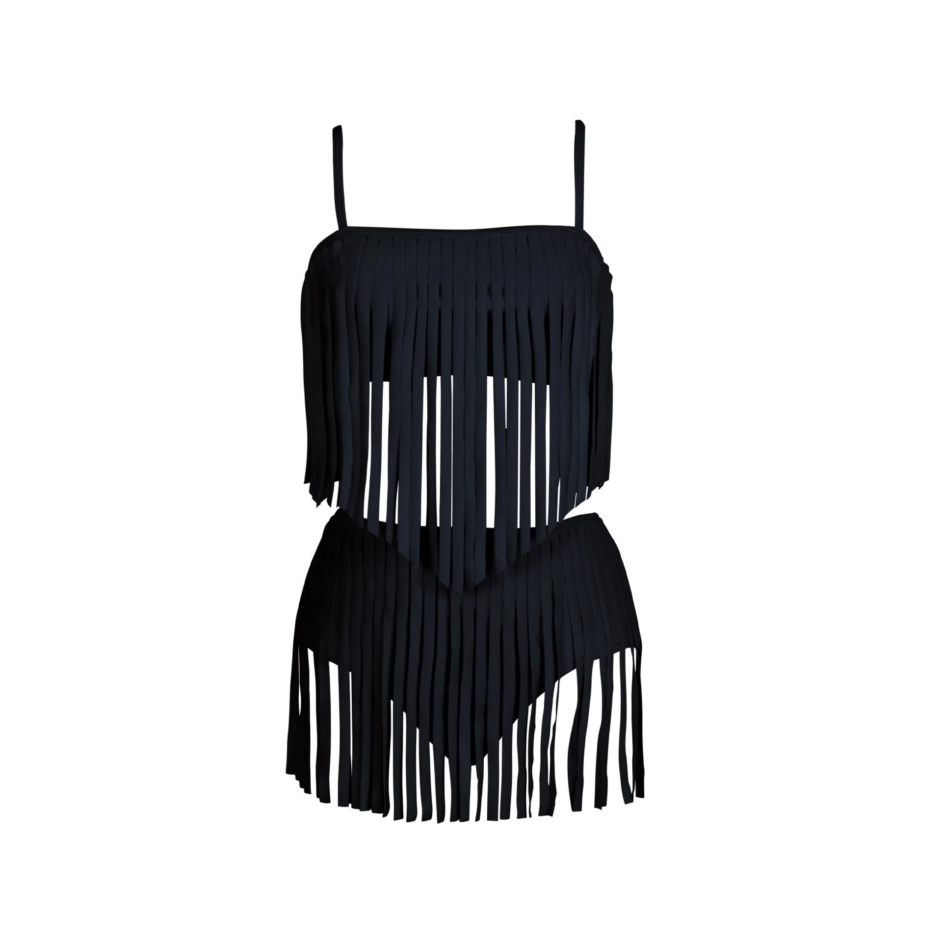 Damen Fransen-Bikini-Set mit Modischem Oberteil und Figurbetontem Unterteil Heidi-Mode - Image 7