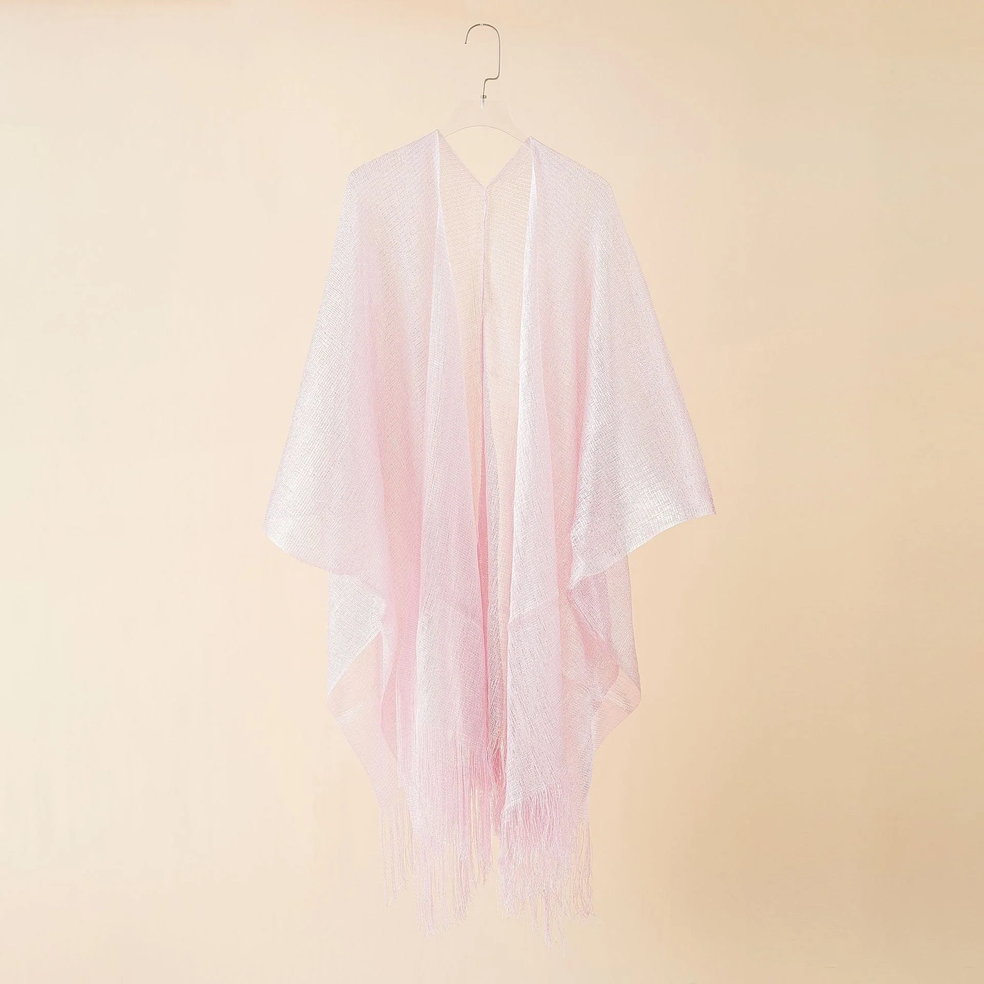 Damen Fransen-Kimono Aus Transparenter, Luftiger Struktur Heidi-Mode - Image 12