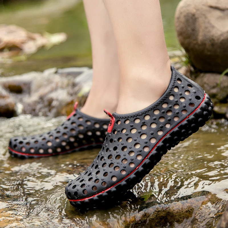 Damen Freizeit-Badeschuhe mit atmungsaktiver Oberflächenstruktur Heidi Mode - Image 3