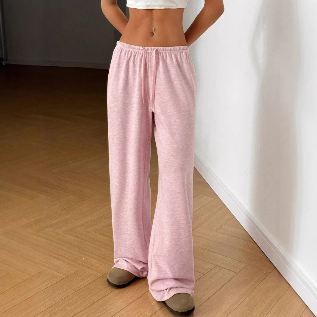 Damen Freizeit-Hose mit Weitem Schnitt und Bequemem Gummibund Heidi-Mode