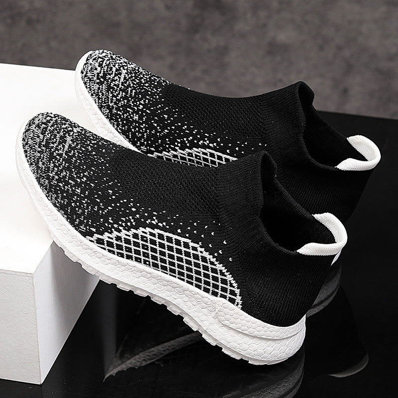 Damen Freizeit-Laufschuhe mit atmungsaktivem Strickdesign und rutschfester Sohle Heidi Mode - Image 2