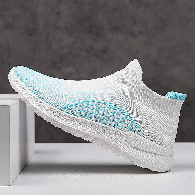 Damen Freizeit-Laufschuhe mit atmungsaktivem Strickdesign und rutschfester Sohle Heidi Mode - Image 3