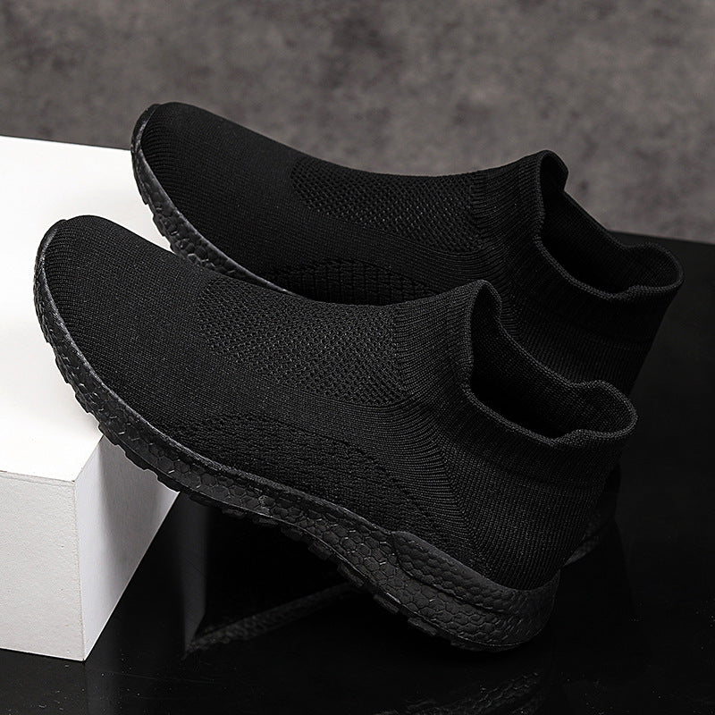 Damen Freizeit-Laufschuhe mit atmungsaktivem Strickdesign und rutschfester Sohle Heidi Mode - Image 6