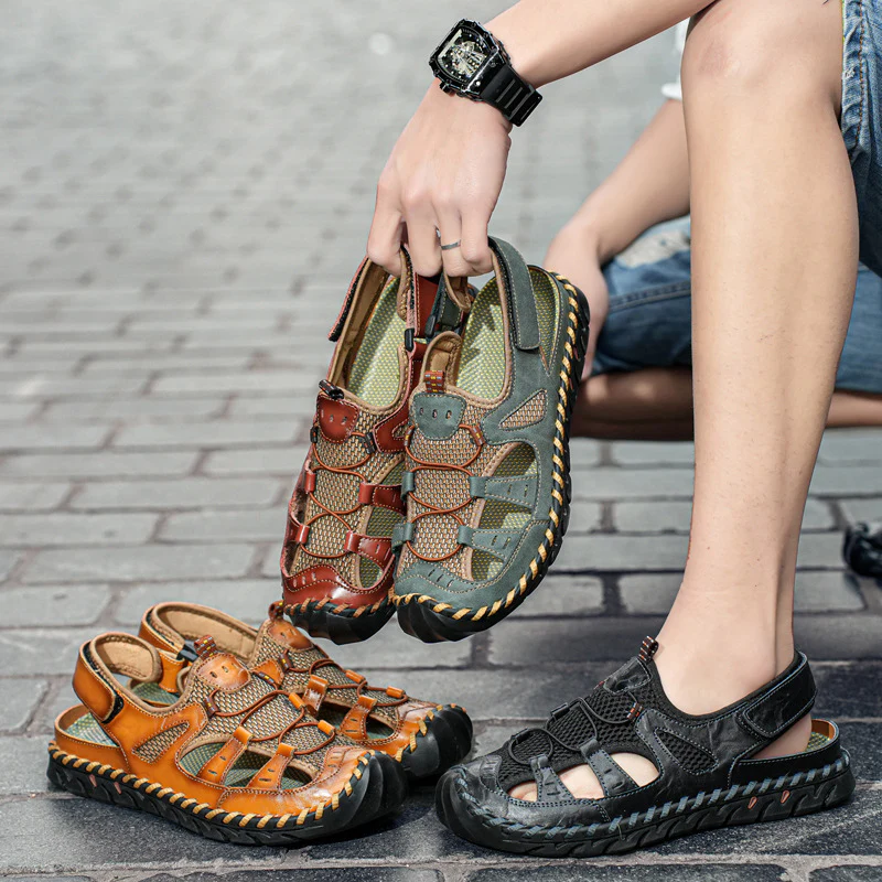 Damen Freizeit-Sandalen mit atmungsaktivem Obermaterial und rutschfester Sohle Heidi Mode - Image 4