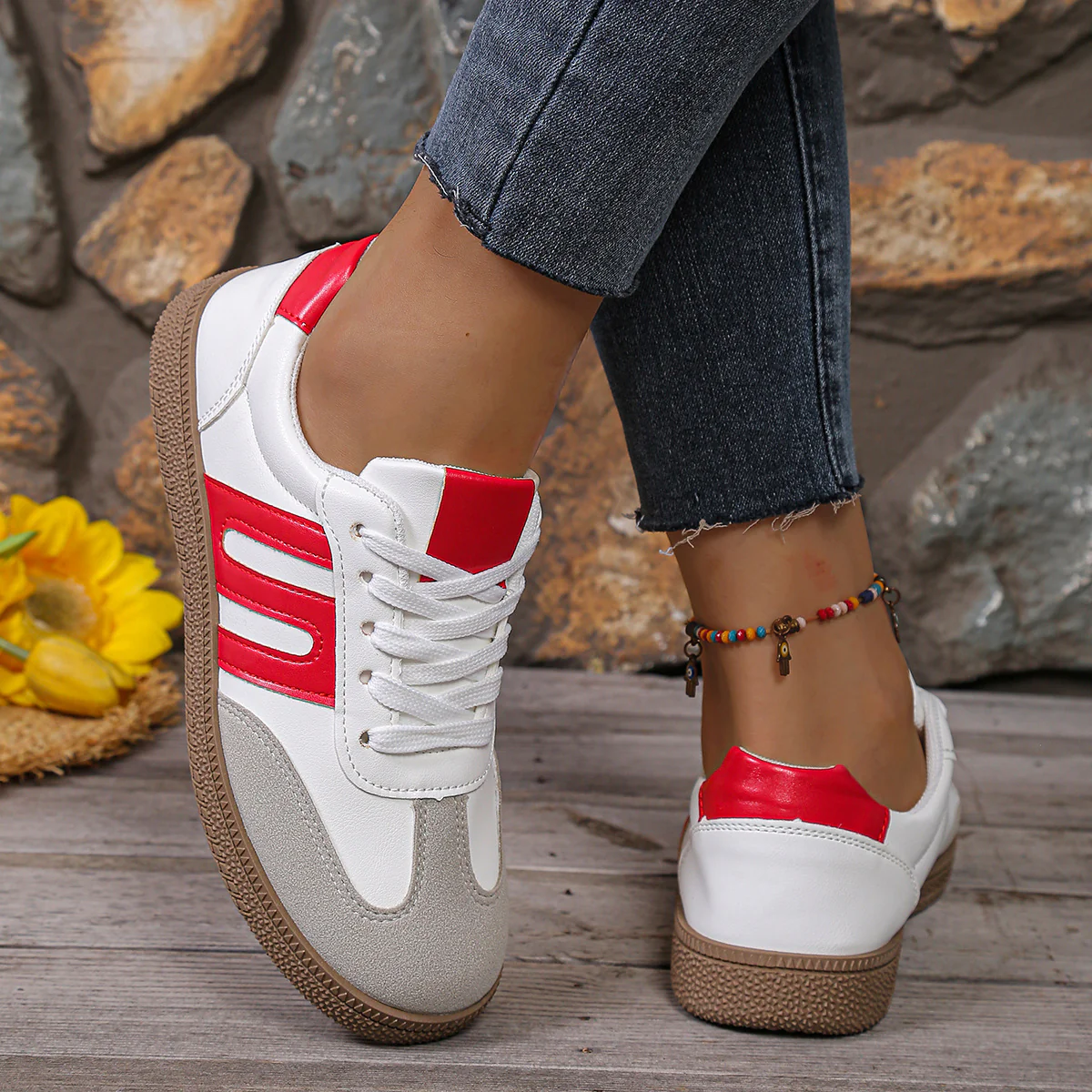 Damen Freizeit-Sneaker mit atmungsaktiver Mesh-Oberfläche und rutschfester Laufsohle Heidi Mode - Image 5