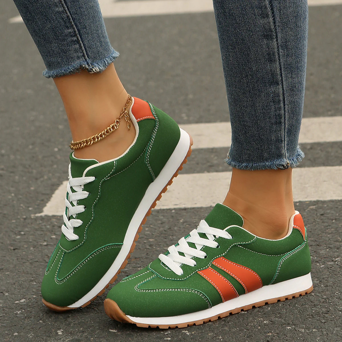 Damen Freizeit-Sneaker mit ergonomischer Sohle und atmungsaktivem Obermaterial Heidi Mode