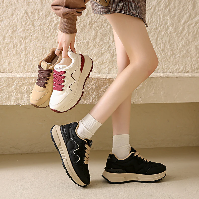 Damen Freizeit Sneakers mit angenehmem Futter und rutschfester Sohle Heidi Mode - Image 3