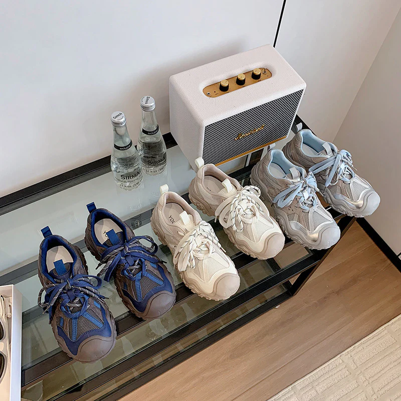 Damen Freizeit Sneakers mit atmungsaktiver Mesh-Oberfläche und robuster Gummisohle Heidi Mode - Image 2