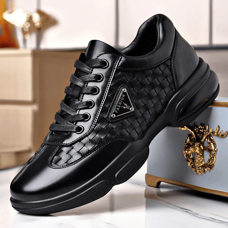 Damen Freizeit Sneakers mit hochwertiger Lederoptik und innovativem atmungsaktivem Design Heidi Mode - Image 4