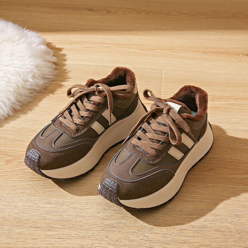 Damen Freizeit Sneakers mit kuscheligem Innenfutter und rutschfester Sohle Heidi Mode - Image 6