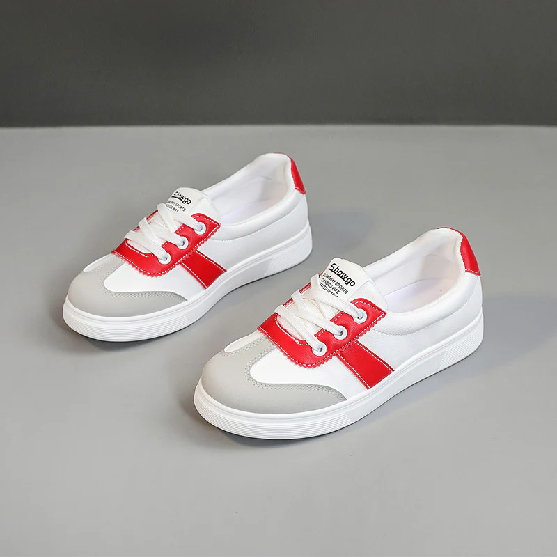 Damen Freizeit Sneakers mit modischem Farb- und Materialmix Heidi Mode - Image 2