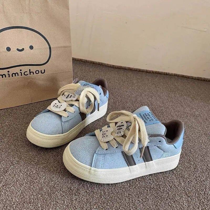 Damen Freizeit Sneakers mit verspieltem Motiv und komfortabler Gummisohle Heidi Mode - Image 3