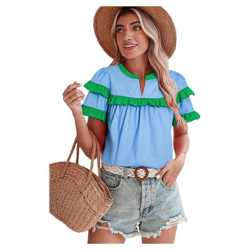 Damen Freizeitbluse mit Rüschendetails und Modernen Akzenten Heidi-Mode - Image 5