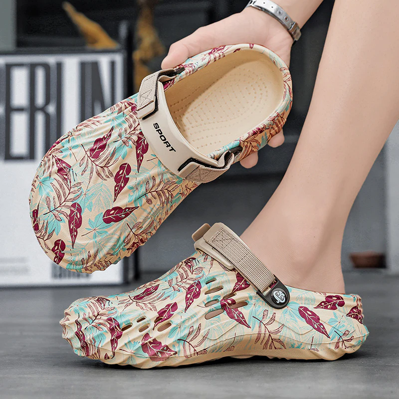 Damen Freizeitclogs mit verstellbarem Riemen und atmungsaktiver Oberfläche Heidi Mode - Image 3