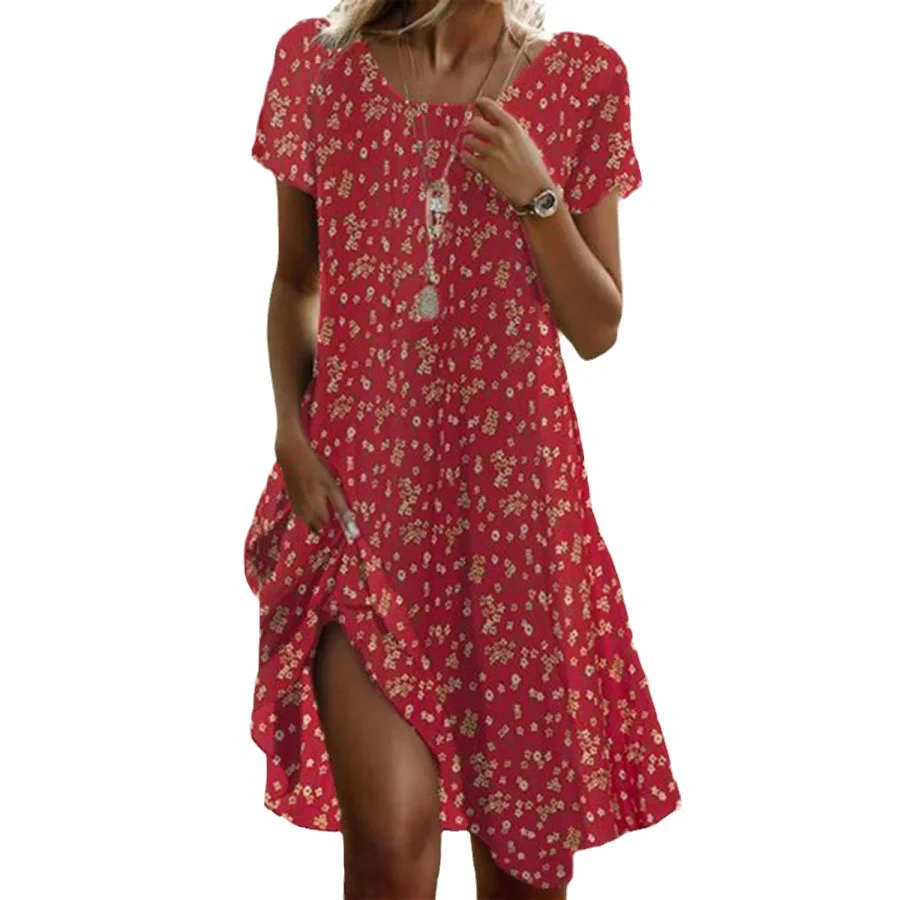 Damen Freizeitkleid mit asymmetrischem Saum und Taschen Heidi-Mode - Image 5
