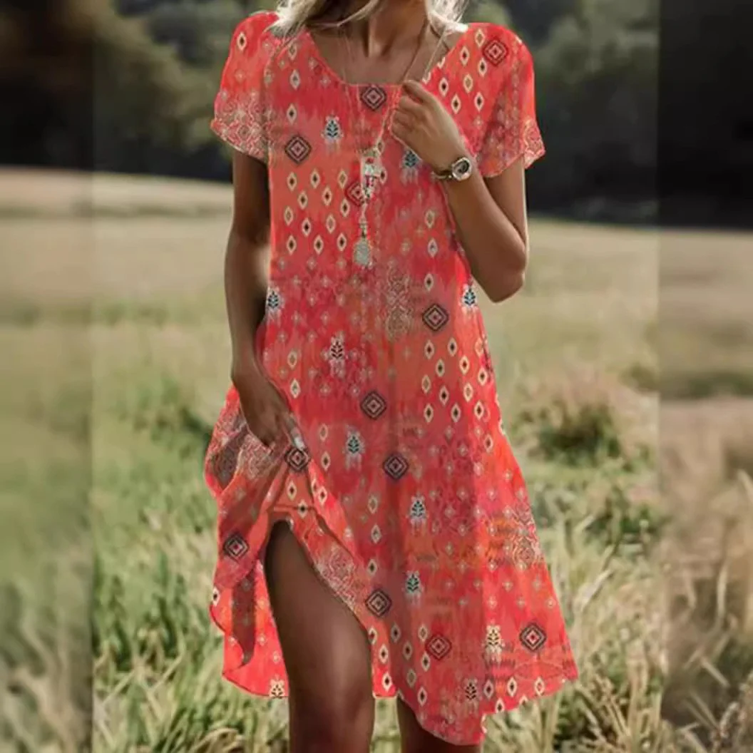 Damen Freizeitkleid mit asymmetrischem Saum und Taschen Heidi-Mode - Image 6