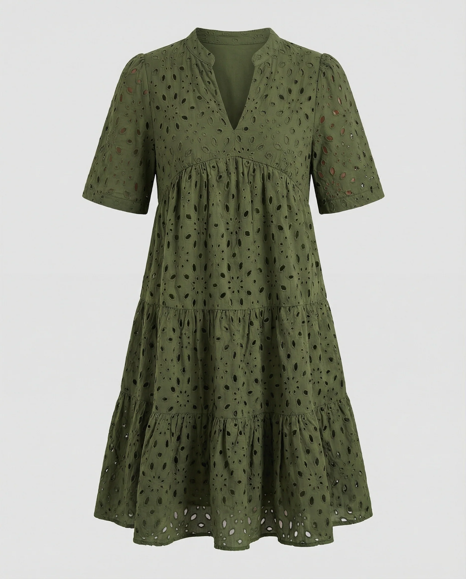 Freizeitkleid Damen mit Lochmuster - Image 5